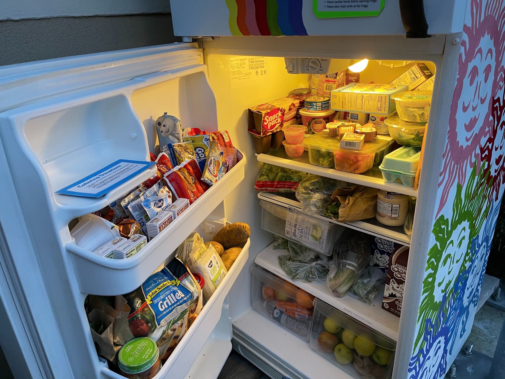 COMMUNITY FRIDGE - FULLY STOCKED FRIDGE